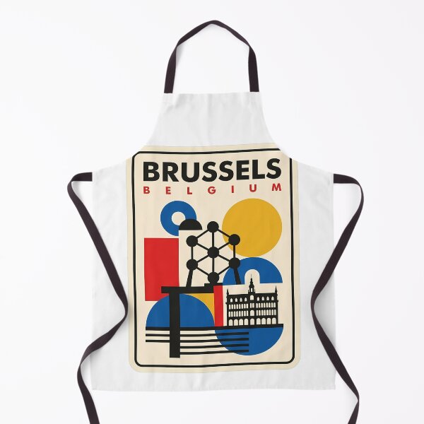 Item preview, Brussels Belgium Retro Geometric Cityscape Atomium designed and sold by k3rstman1.