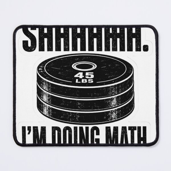 Item preview, Shhhhhh I'm Doing Math Gym Weightlifting Plates designed and sold by Digistore1221.
