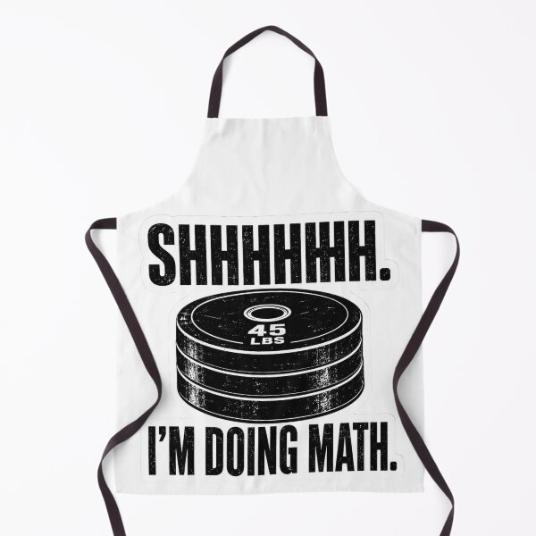 Item preview, Shhhhhh I'm Doing Math Gym Weightlifting Plates designed and sold by Digistore1221.