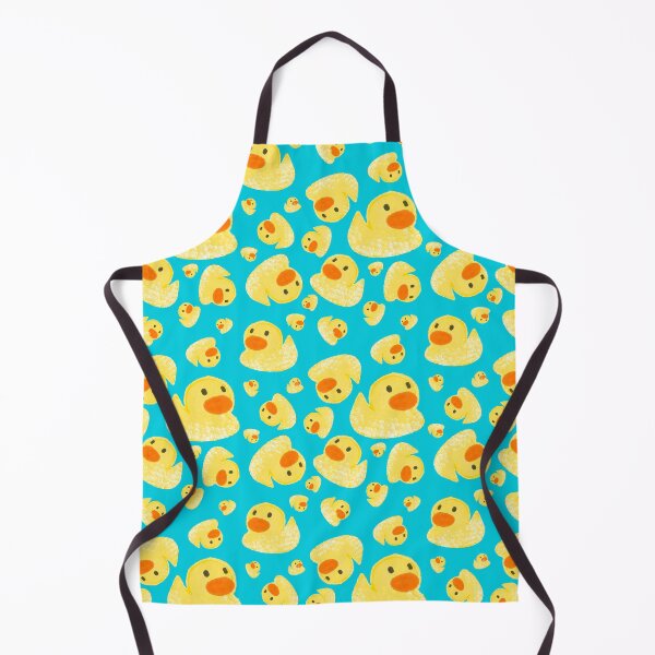 Item preview, Rubber Duck Bath Pattern | Yellow Duckies on Blue Bathroom Design designed and sold by HaileesHollow.
