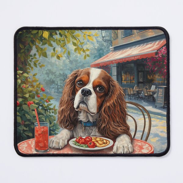Item preview, Cavalier King Charles at the restaurant. designed and sold by VéVé's Place.