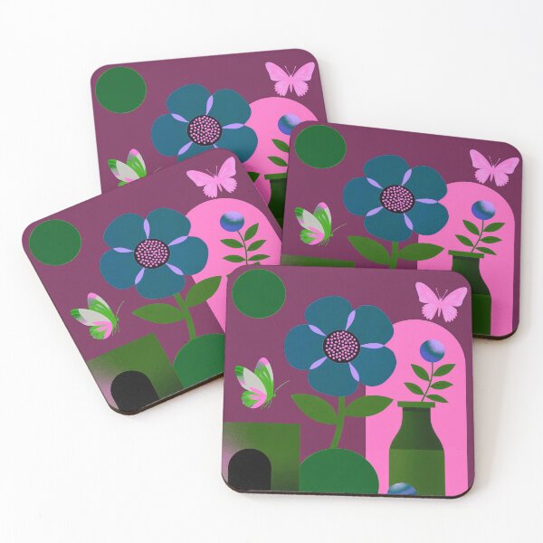 Item preview, Velvet Garden Reverie | Modern Botanical Butterfly Art designed and sold by joycrysstudio.