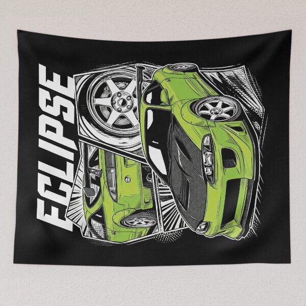 Item preview, Street Racing - Eclipse - Racing T-Shirt designed and sold by RaceDayRags.