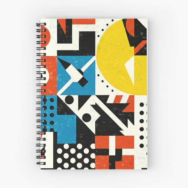 Item preview, Bauhaus Grunge Mid-Mod Geometric Red, Black, White Abstract designed and sold by DEC02.