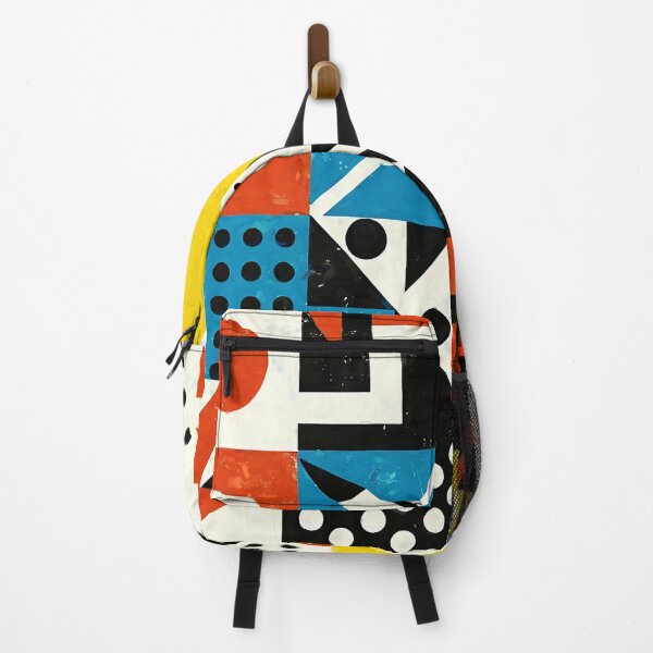 Item preview, Bauhaus Grunge Mid-Mod Geometric Red, Black, White Abstract designed and sold by DEC02.