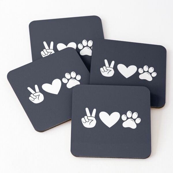 Item preview, White Peace Heart Paw Print designed and sold by Corvoria.