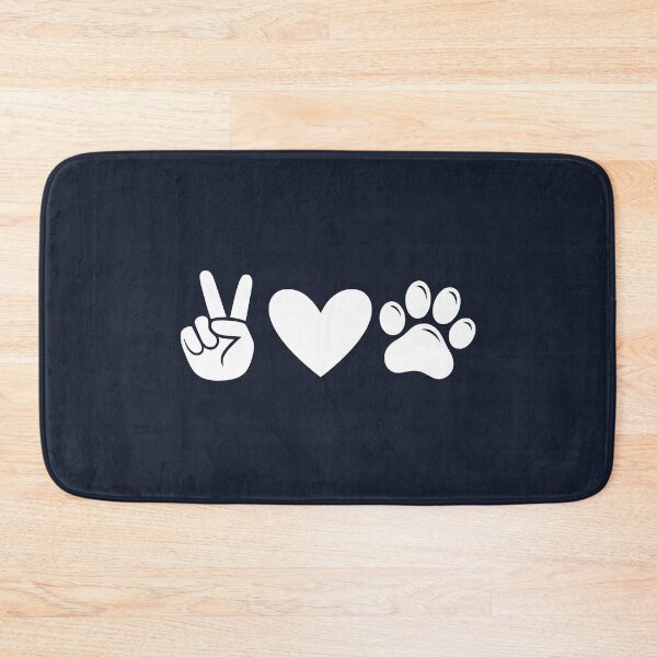 Item preview, White Peace Heart Paw Print designed and sold by Corvoria.
