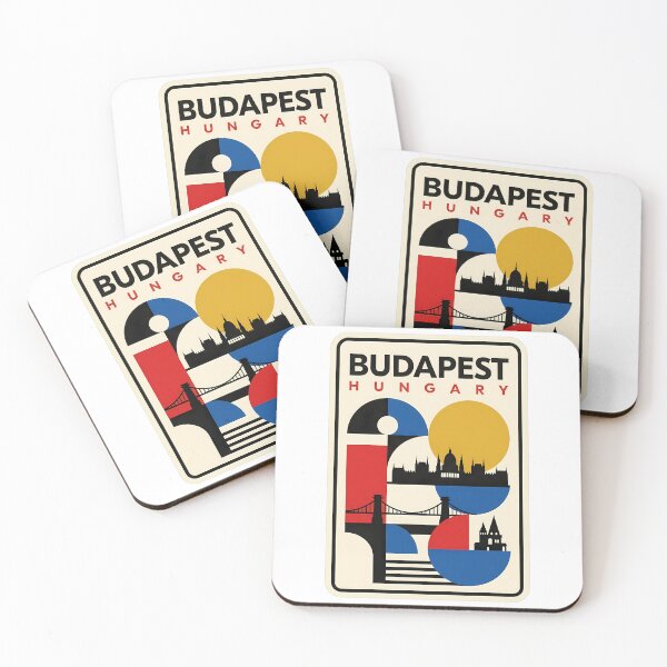 Item preview, Mid Century Modern Budapest Hungary Geometric Landmarks designed and sold by k3rstman1.