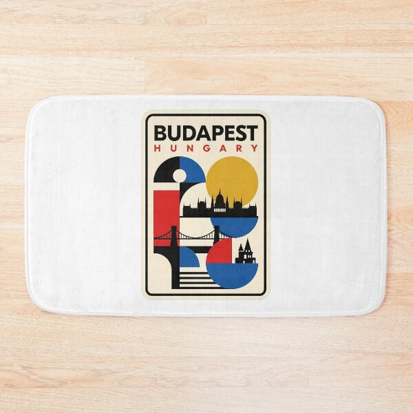 Item preview, Mid Century Modern Budapest Hungary Geometric Landmarks designed and sold by k3rstman1.
