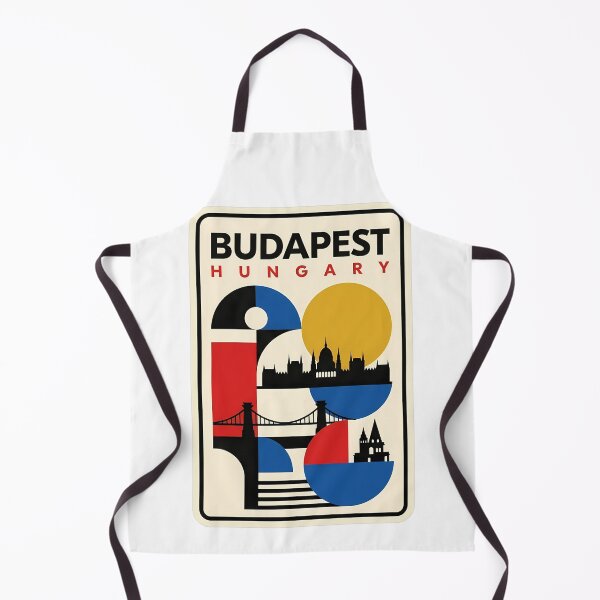 Item preview, Mid Century Modern Budapest Hungary Geometric Landmarks designed and sold by k3rstman1.