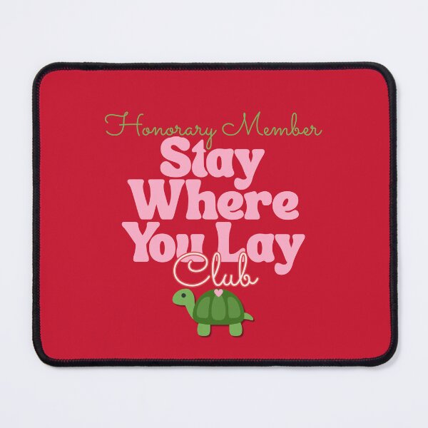 Item preview, Stay Where You Lay Club Turtle Chronic Illness vivid red designed and sold by pulse_retail.