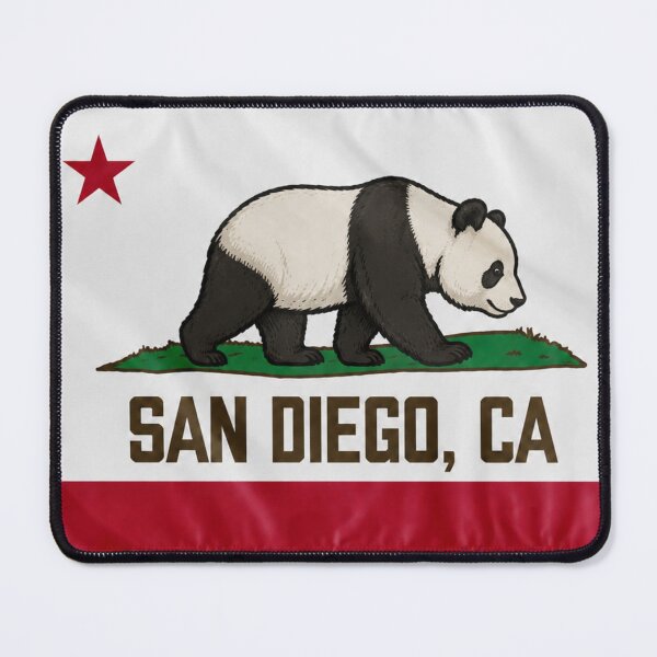 Item preview, San Diego Panda Flag designed and sold by TsuruOhei.