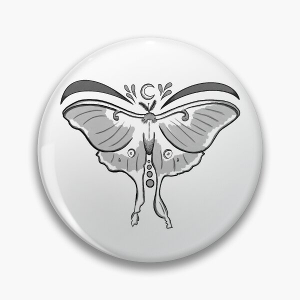 Item preview, Lunar Moth Grey designed and sold by TwoTrainers.