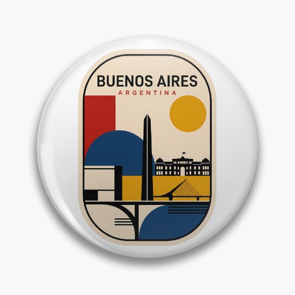 Item preview, Minimalist Buenos Aires Argentina Landmark Skyline designed and sold by k3rstman1.