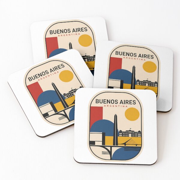 Item preview, Minimalist Buenos Aires Argentina Landmark Skyline designed and sold by k3rstman1.