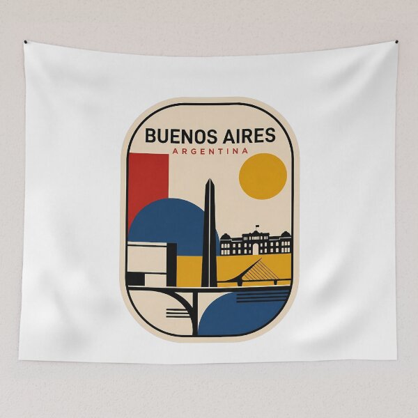 Item preview, Silueta minimalista de Buenos Aires, Argentina designed and sold by k3rstman1.
