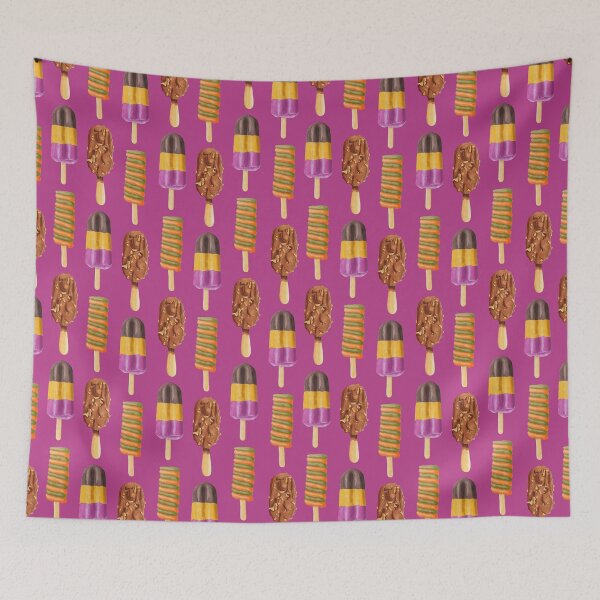Item preview, Ice Cream Lolly Pattern (on Fuchsia) designed and sold by PawsitiveMum3.