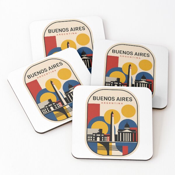 Item preview, Retro Geometric Buenos Aires Argentina Skyline designed and sold by k3rstman1.
