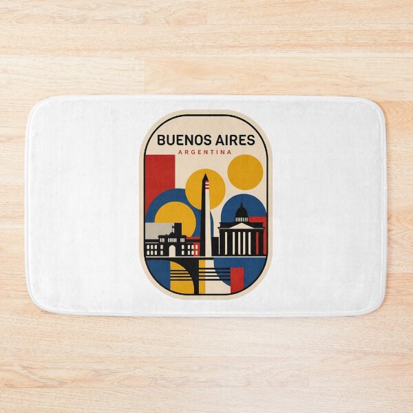 Item preview, Retro Geometric Buenos Aires Argentina Skyline designed and sold by k3rstman1.