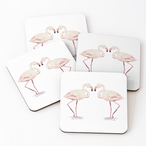 Item preview, Flamingo Pair designed and sold by ThePaintedLace.