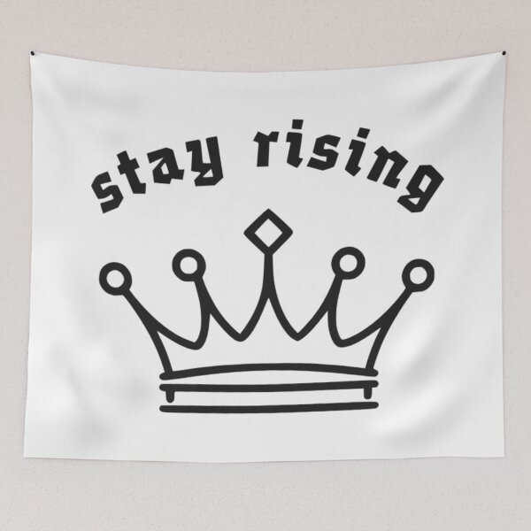 Item preview, ​stay rising - motivational aesthetic quote designed and sold by ZenithPrints14.