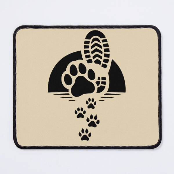 Item preview, Hiking Boot Paw Print Trail Design designed and sold by Corvoria.