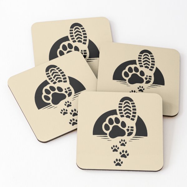 Item preview, Hiking Boot Paw Print Trail Design designed and sold by Corvoria.