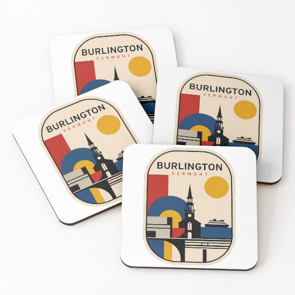 Item preview, Retro Burlington Vermont Minimalist Travel Geometric designed and sold by k3rstman1.