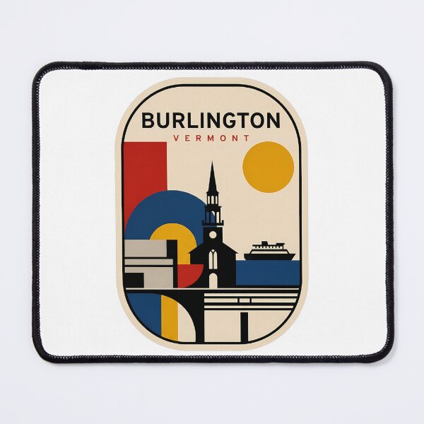 Item preview, Retro Burlington Vermont Minimalist Travel Geometric designed and sold by k3rstman1.
