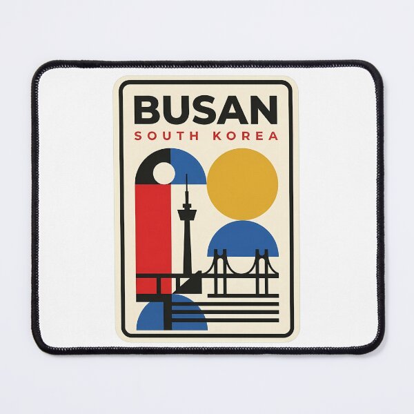 Item preview, Retro Geometric Busan South Korea Skyline designed and sold by k3rstman1.