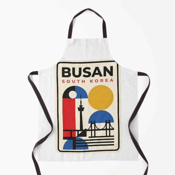 Item preview, Retro Geometric Busan South Korea Skyline designed and sold by k3rstman1.