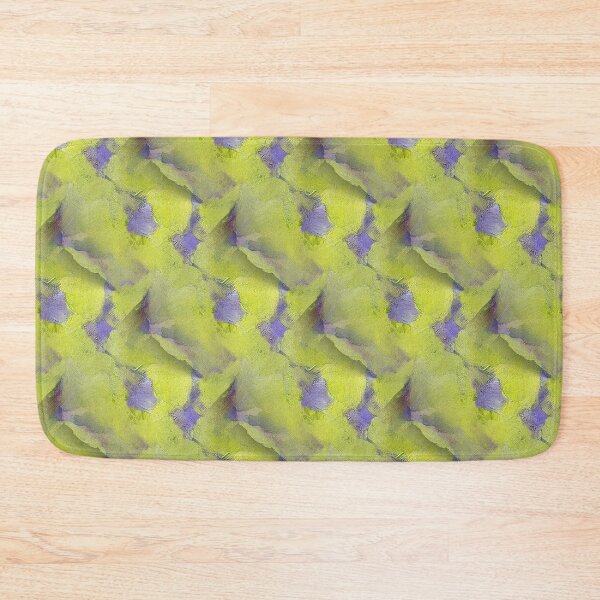 Item preview, Painterly Abstract Flowers in Yellow and Pruple designed and sold by Artistestella.