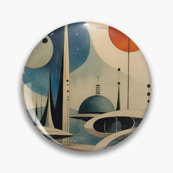 Item preview, Abstract Atomic Age Cityscape designed and sold by CAutumnTrapp.
