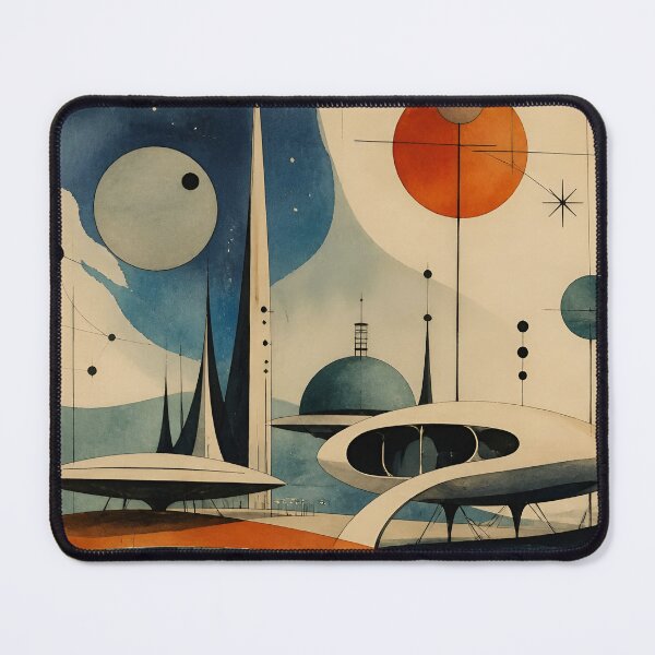 Item preview, Abstract Atomic Age Cityscape designed and sold by CAutumnTrapp.