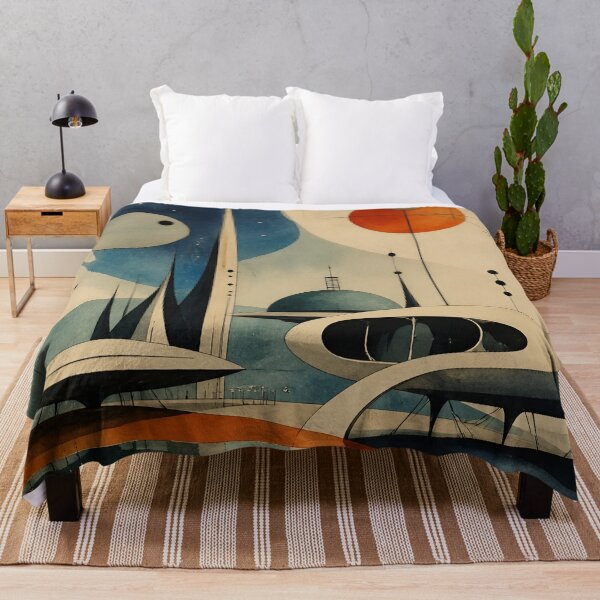 Item preview, Abstract Atomic Age Cityscape designed and sold by CAutumnTrapp.