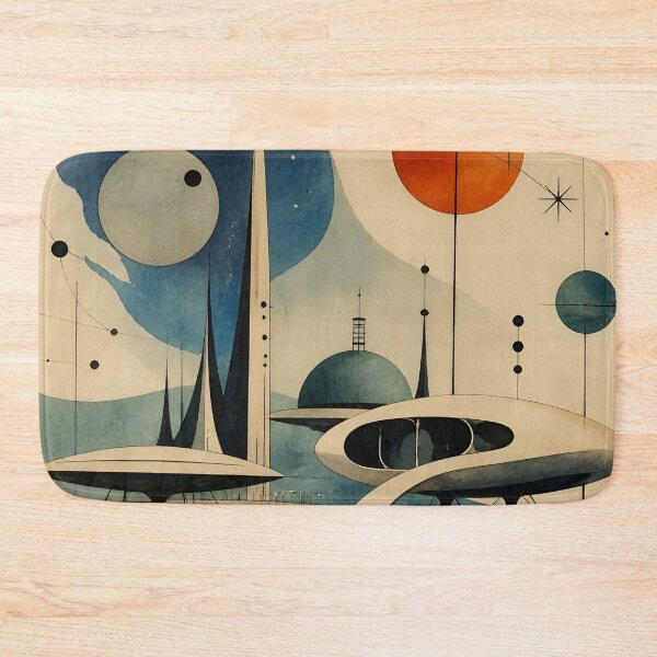 Item preview, Abstract Atomic Age Cityscape designed and sold by CAutumnTrapp.