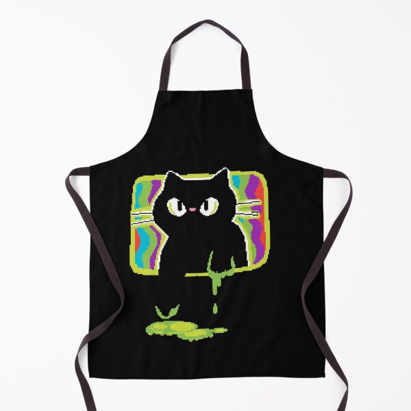 Item preview, Black Cat TV Portal Pixel Art designed and sold by LilSeashell.