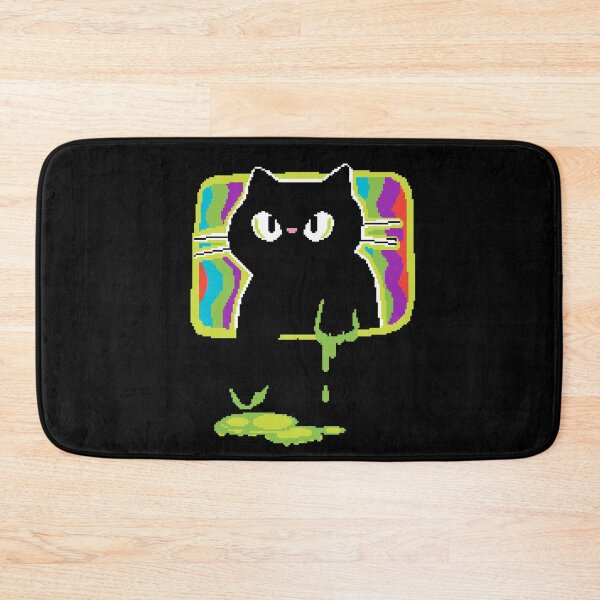 Item preview, Black Cat TV Portal Pixel Art designed and sold by LilSeashell.
