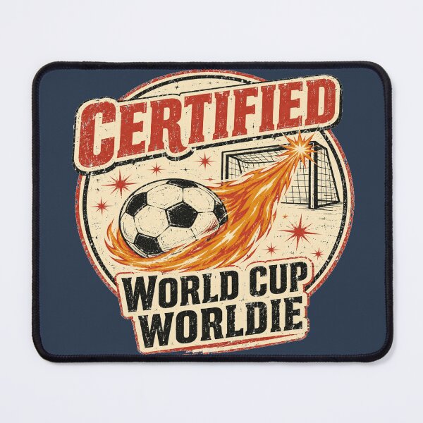 Item preview, Certified World Cup Worldie Funny Vintage Soccer designed and sold by POD DYNASTY.