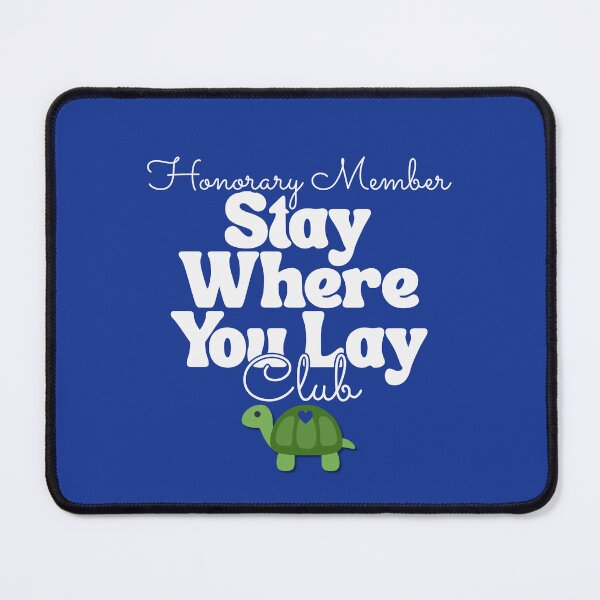 Item preview, Flare Day Stay Where You Lay Club Turtle Chronic Illness vivid blue designed and sold by pulse_retail.
