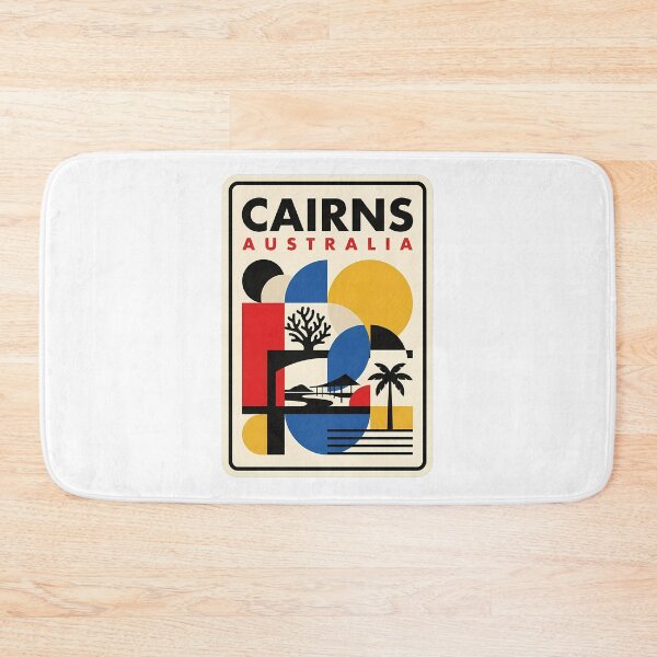 Item preview, Vintage Cairns Australia Tropical Geometric Scene designed and sold by k3rstman1.