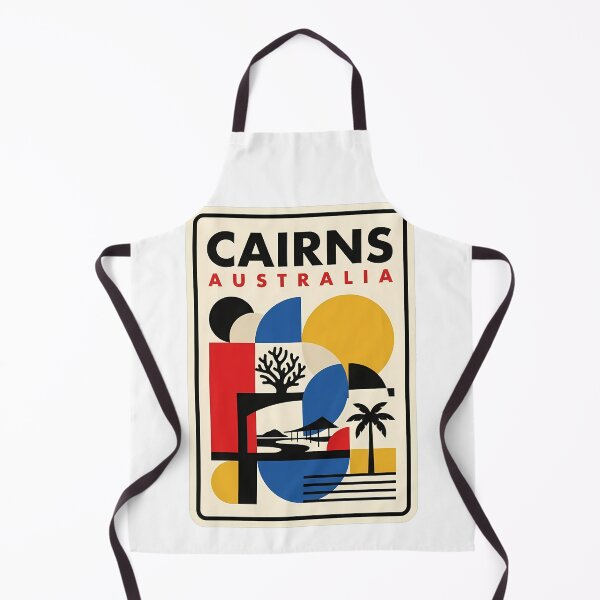 Item preview, Vintage Cairns Australia Tropical Geometric Scene designed and sold by k3rstman1.