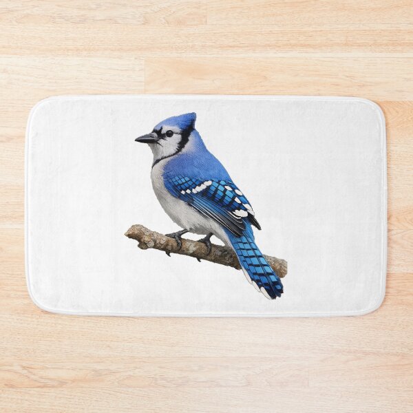 Item preview, Blue Jay on Branch – Realistic Bird Art designed and sold by Moshop08.