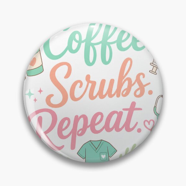 Item preview, Coffee, Scrubs, Repeat designed and sold by StainedChapters.