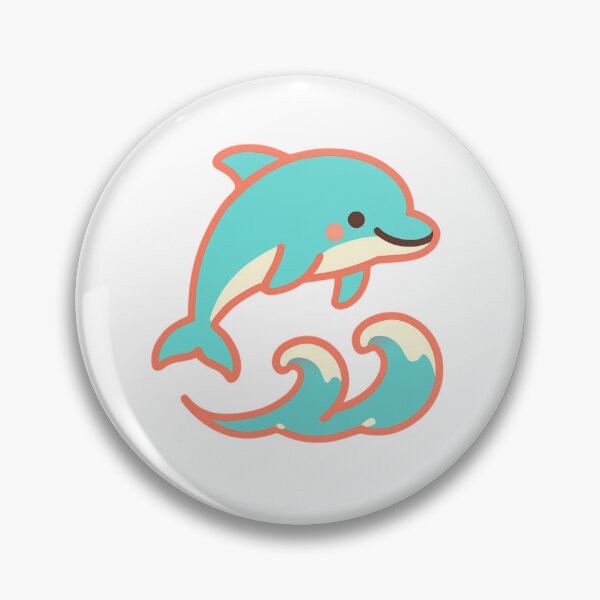 Item preview, Make a Splash Dolphin - Cute Ocean Kawaii Sticker designed and sold by foryouandyours.