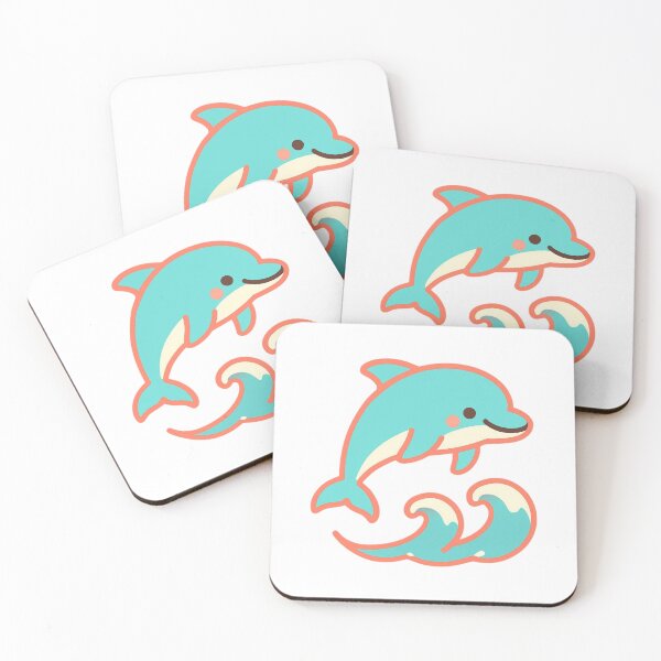 Item preview, Make a Splash Dolphin - Cute Ocean Kawaii Sticker designed and sold by foryouandyours.