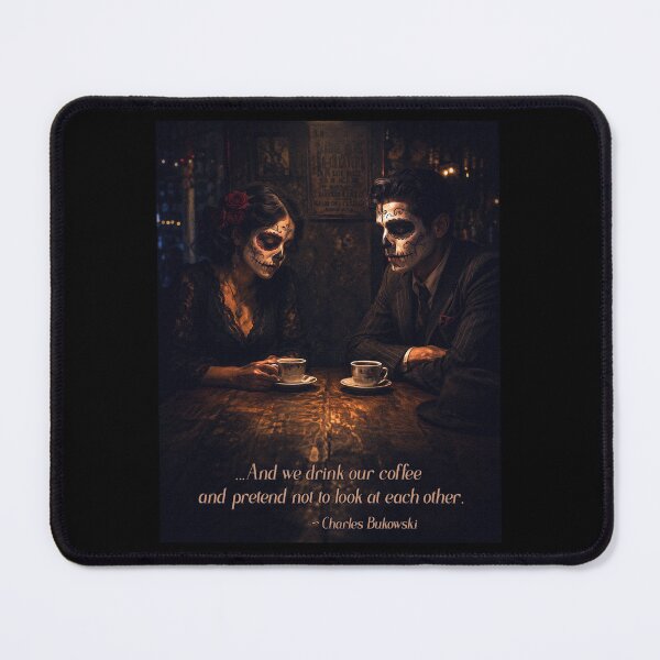 Item preview, Coffee and Pretend — Día de los Muertos Couple in Candlelight — Bukowski designed and sold by Contrast-Factory.