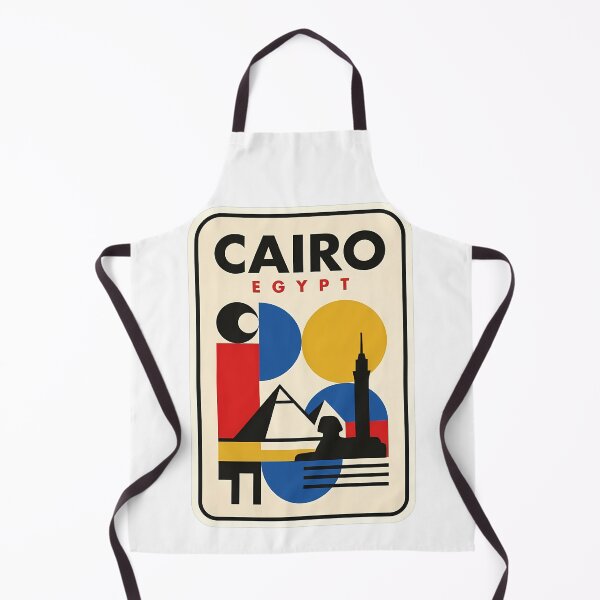 Item preview, Retro Cairo Egypt Pyramids Geometric Bauhaus Style designed and sold by k3rstman1.