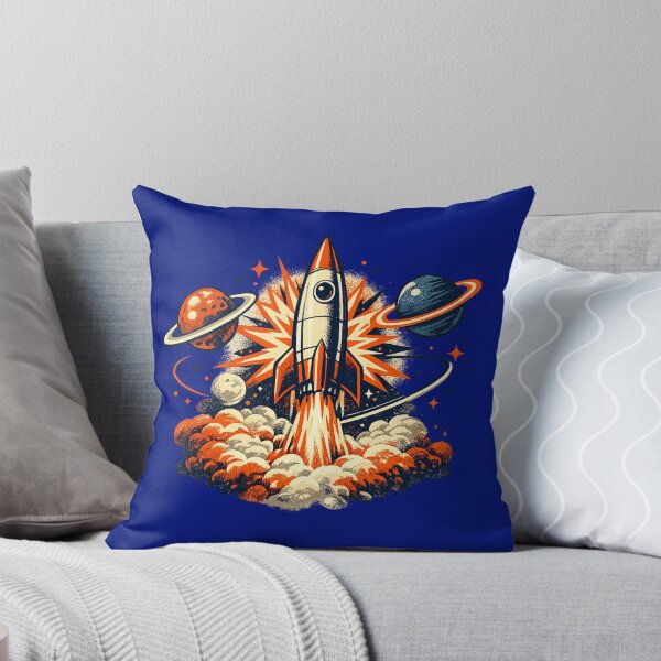Item preview, Retro Space Age Rocket Ship Vintage Sci-Fi NASA Inspired Graphic T-Shirt designed and sold by MagicMakerPh.