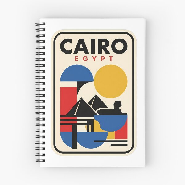 Item preview, Cairo Egypt Vintage Geometric Pyramids Travel Poster designed and sold by k3rstman1.